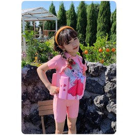 ITODA Kids Floatation Swimsuit with Adjustable Buoyancy Zipper Bathing Swimming Suits Rose Red