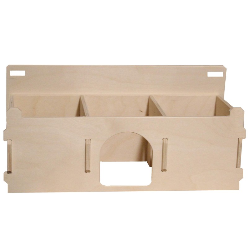 Hamsterwelten Goldhamsterhaus Traumpalast - Multi-Chamber House Glued, 3 Chambers, Removable