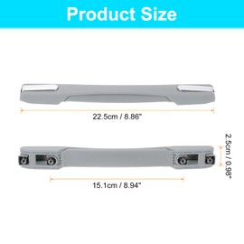 sourcing map 8.86" x 0.98" Luggage Handle, Pull Handle Grip Replacement, Spare Suitcase Replacement Handles for Bag Travelling Package, Grey