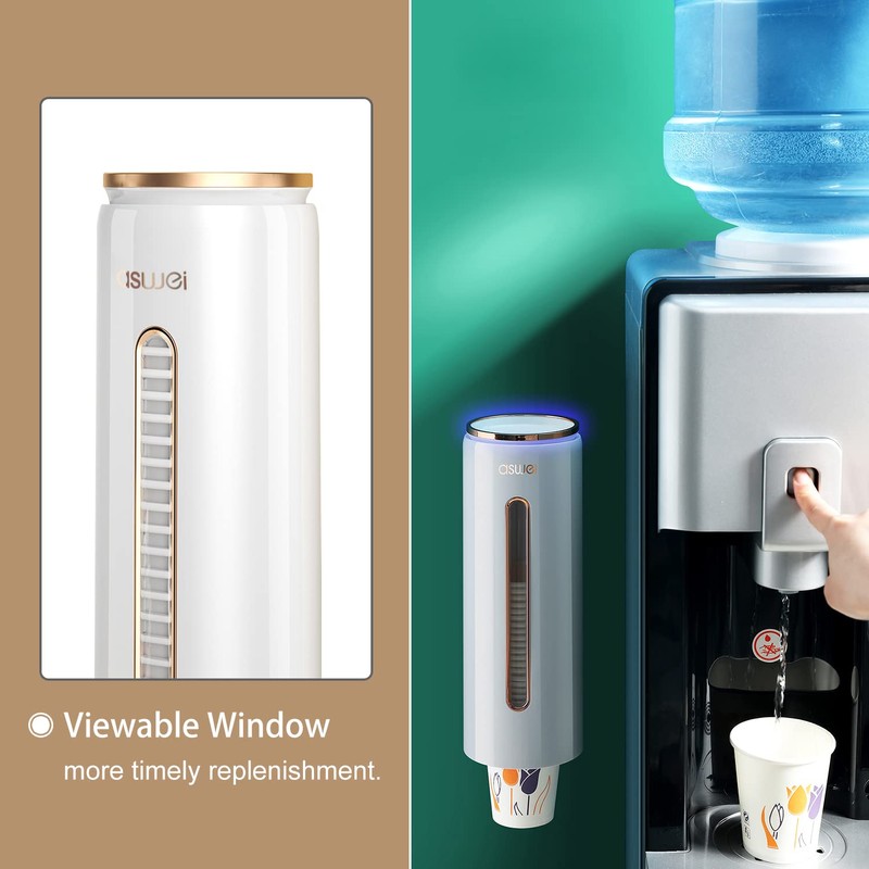 JEEZAO Cup Dispenser/Cup Holder Wall Mounted for Disposable Plastic Cups,