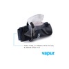 Vapur Collapsible Water Bottle With Carabiner, Compact Bottle Folds Flat