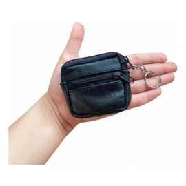 Piel gto Monedero Pequeño Mujer Dama, Piel Genuina 3compartimentos