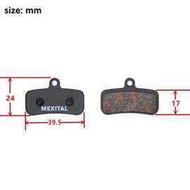MEXITAL 2 Pairs of Bicycle Disc Brake Pads for Shimano Saint BR-M810 M820 XTR BR M9120, Zee BR-M640 MT420 MT501 MT520, Deore XT BR M8020 M6120 SLX, Tektro HD M745 735 725 725 7 50 TRP G-Spec,Quadiem
