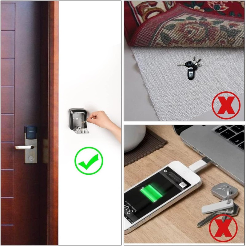 gotyou Key Safe with Number Code, Key Safe with 4