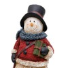 Christmas Snowman Figurines, Xmas Holiday Winter Wonderland Decoration Home Indoor