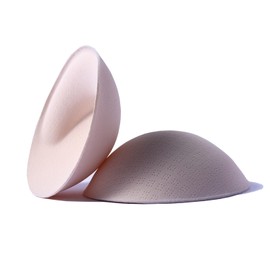 LOVHU JIMA Bra Pads, 3 Pairs, 6 Sheets, Thick, Soft, High Elasticity, Natural Fit, Bra Padding, Inserts, Bust Pad, Swimsuit Compatible, Padded, Round Chest