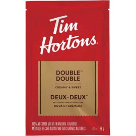 Tim Hortons Double Double Instant Coffee Mix, 8 x 28g/1 oz. Box