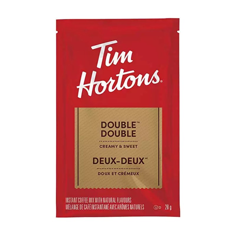 Tim Hortons Double Double Instant Coffee Mix, 8 x 28g/1