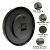 Timethink Modern Design Run Backwards Quiet Sweep Clock with Metal