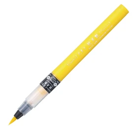 Kuretake XO50T-043S Brush Pen, Color Brush Pen, Watercolor Brush, Perfect Bio, Lustrous, Yamabuki