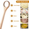 Wooden Danish Doughs Whisk for Home and Bakery Bread Baking