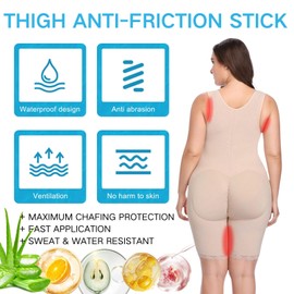 2PCS Anti Chafe Stick - Anti Chafing Cream - Waterproof Glide Anti Chafe Balm - Body Glide Anti-chafe Balm for Heel, Lower Arm, Thigh, Legs - Smooth and Protect Skin