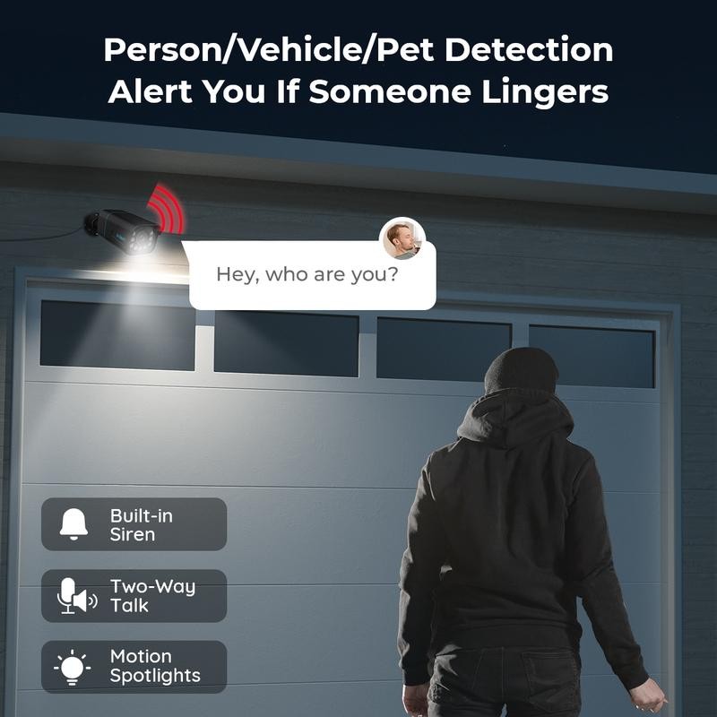 Reolink RLC-811A 4K Smart PoE Security Camera with Spotlight &