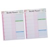 GRIRIW 2Pcs Weekly Planner Notepad Tear Off Memo Pad for