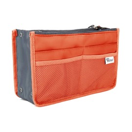 Periea Chelsy Handbag Organiser Insert (Coral, Medium)