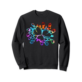 Cute Heart Shapes Love Colorful Elegant Heart Sweatshirt