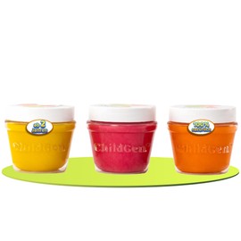 ChildGen Play Dough, Non-Toxic, 100% Natural Ingredients, Vegan Dough, Food Grade, Children's Dough, Modelling Clay from 2 Years, Kneading Accessories, Kneading Set, Play Dough, 3 x 125 g