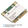 Dual Band 2.4G/5Ghz Network Card 433Mbps WIFI Mini PCI‑E Wireless