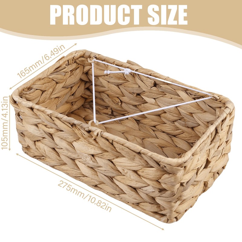 Rattan Tissue Box, Handwoven Tissue Boxes, Cosmetic Tissue Box, Rectangular