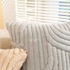 Artoid Mode Geometry Stripe White Cushion Covers Set of 2,
