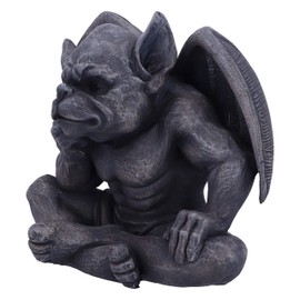 Nemesis Now Dark Black Grotesque Gargoyle Figurine Laverne Gargoyle Figurine, Dark Black, Grotesque, Resin, Black, 13 cm