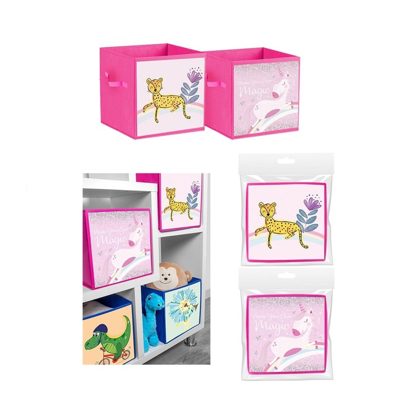 RSW DE-CLUTTER GIRLS STORAGE CUBE 26 X 26 X 26