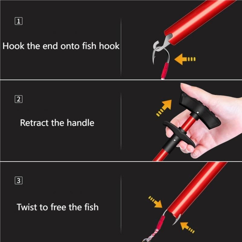 Fish Hook Remover Tool, Fishing Pliers Hook Remover Aluminum Fishing
