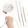 LIQWEI 3 Pcs Makeup Spatula Foundation Spatula, Stainless Steel Facial