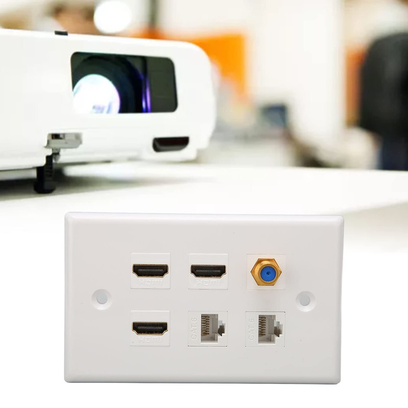 for HDMI and Network Wall Plate, 6 Ports HD Network