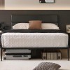 tooluck Modern Queen Bed Frame with Headboard All Metal Slats