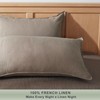 TOSMO 100% Linen Pillowcase Standard Size, Set of 2, Stone