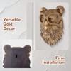 UITWMKTG 5 Pack Animal Head Wall Decor Gold Wall Sculpture