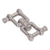 304 Stainless Steel Double Jaw Shackle Rustproof Universal Jaw Anchor