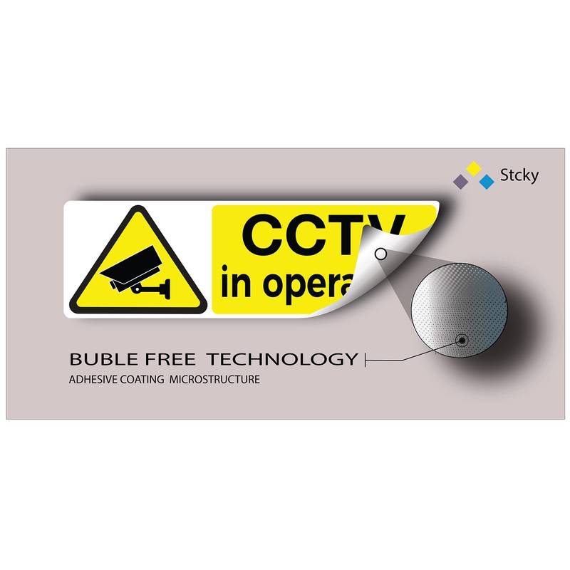 stick4safety stcky CCTV in Operations 15 x 5 cm (Pack