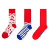 Happy Socks Unisex's Standard 3-Pack Sea Theme Socks, Nautical, M/L