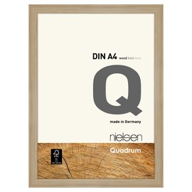 Nielsen Quadrum A4/ 21 x 29.7 cm Oak Wooden Frame - Natural Glass