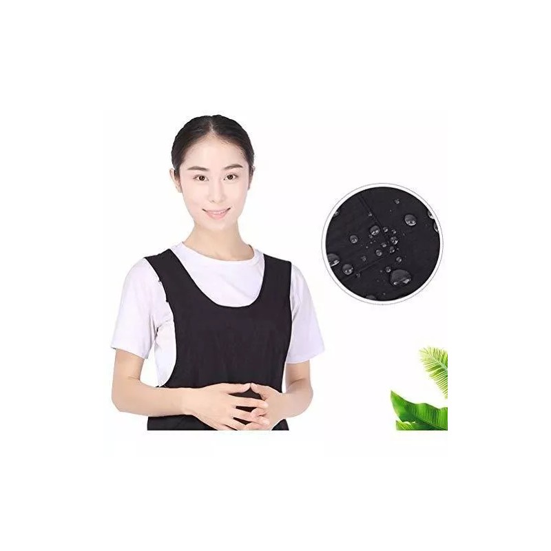 Lurrose Delantal Barbero Profesional Waterproof Salon (negro)