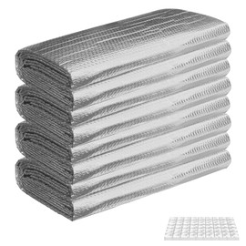 ZUIWAN 6MM Thick Garage Door Insulation Kit - 16P Reflective Aluminum Panels (24"x48") with 120 Tapes, Thermal Shield for Summer Heat & Winter Cold