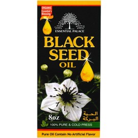 Essential Palace Black Seed Oil 100% Pure & Cold Pressed Vegan No GMO Unfiltered Unrefined 8 OZ