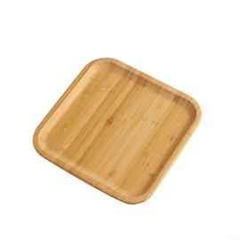 Square Bamboo Tray for Dinners, Parties and Bars, Long Shelf Life (20 x 20 x 1.5cm)
