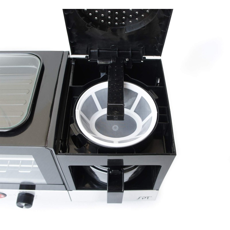 BM-1120B: 3-in-1 Breakfast Maker, Stainless Steel & Black