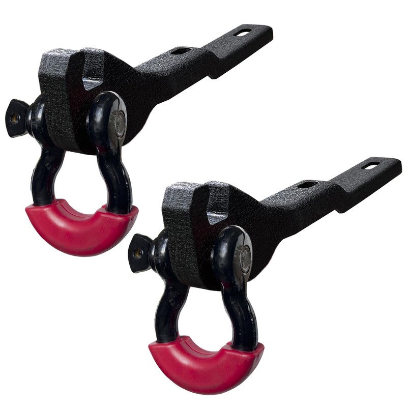 TIOYAR Front Tow Hook Mount Bracket and D-Ring Compatible with