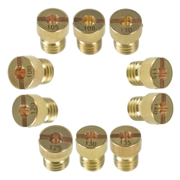 Silscvtt 10pcs Carburetor Main Jet Kits Replacement for 100 105