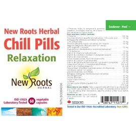 New Roots Herbal - Chill Pills - 60 Capsules - Concerns and Pressure Relief Supplements - Pressure Relief Pills - Pressure Relief for Men & Women - Memory Focus & Concentration Supplements - Relaxation & Sleep