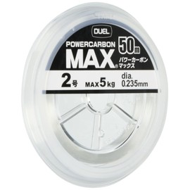 Duel H3397 Fluoro Line No. 2 POWERCARBON MAX 164.0 ft (50 m), No. 2, Super Clear