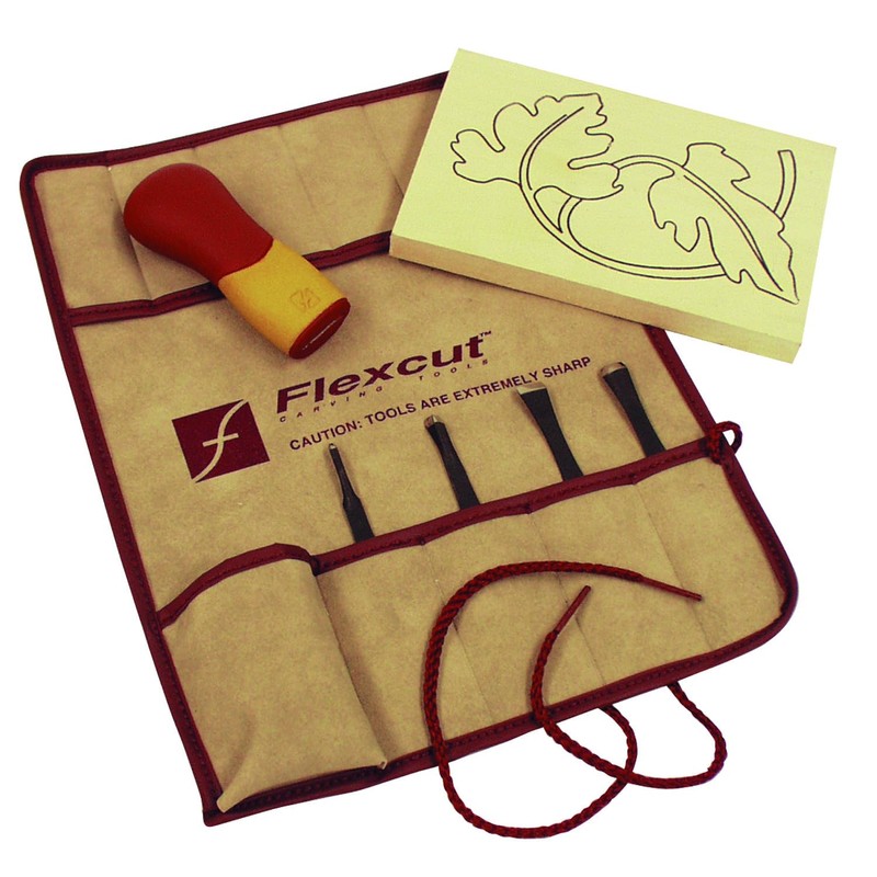 Flexcut Wood Carving Tools | 5 Piece Craft Carver Set