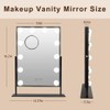 Hansong Black Vanity Mirror Makeup Mirror with Lights 12 Dimmable