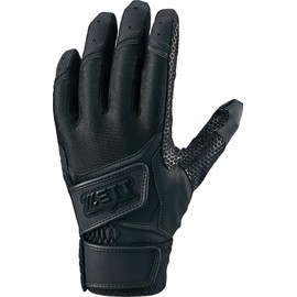 ZETT BG720HSA Baseball Batting Gloves, Non-slip, For High School Students, Ambidextrous, Black (1900) M