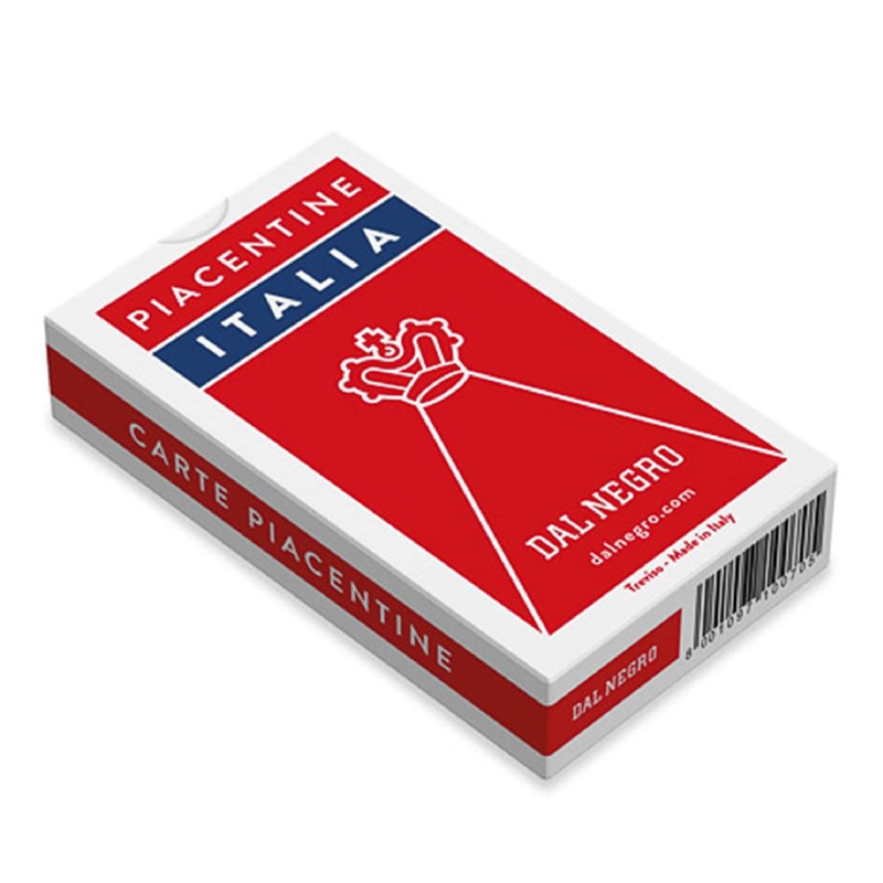 Dal Negro 10070 - Piacentine Italia Regional Playing Cards, Red