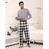 Ekouaer Men's Pyjamas Sets Long Sleeve Pjs Soft Loungewear Winter